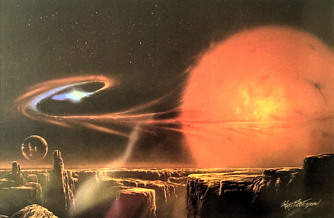 Framed and numbered print "David and Goliath" (161 of 950) by Bob Eggleton Framed and numbered print "David and Goliath" (161 of 950) by Bob Eggleton