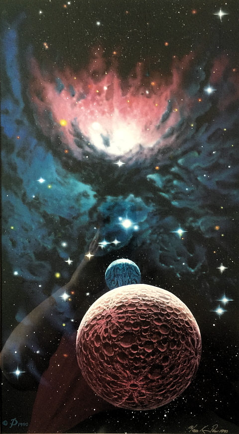 Framed and numbered print "Nighthawk Nebula" (156 of 950) by Kim Poor Framed and numbered print "Nighthawk Nebula" (156 of 950) by Kim Poor