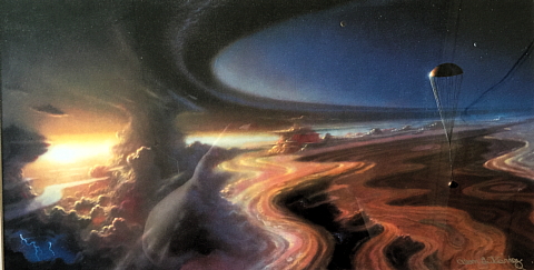 Framed print "Jupiter Probe Landing" by Alan Gutierrez Framed print "Jupiter Probe Landing" by Alan Gutierrez