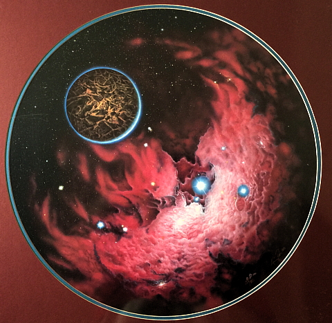 Framed and numbered print "Firebird Nebula" (158 of 950) by Kim Poor Framed and numbered print "Firebird Nebula" (158 of 950) by Kim Poor