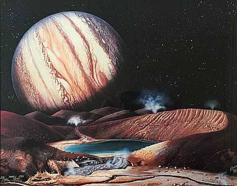 Framed and numbered print "A Little Hell on IO" (58 of 950) by Marilyn Flynn Framed and numbered print "A Little Hell on IO" (58 of 950) by Marilyn Flynn