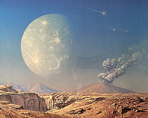 Framed and numbered print "Volcano on Planet" (22 of 950) by J. Tucciatore Framed and numbered print "Volcano on Planet" (22 of 950) by J. Tucciatore