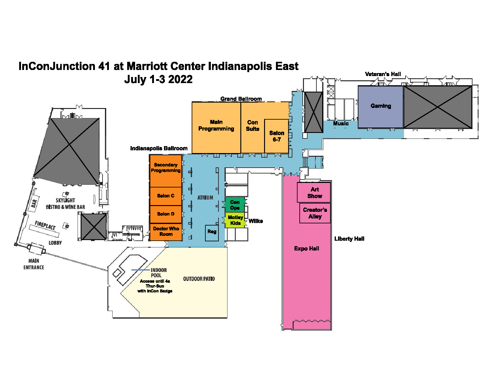 Indianapolis Marriott East Floor Layout