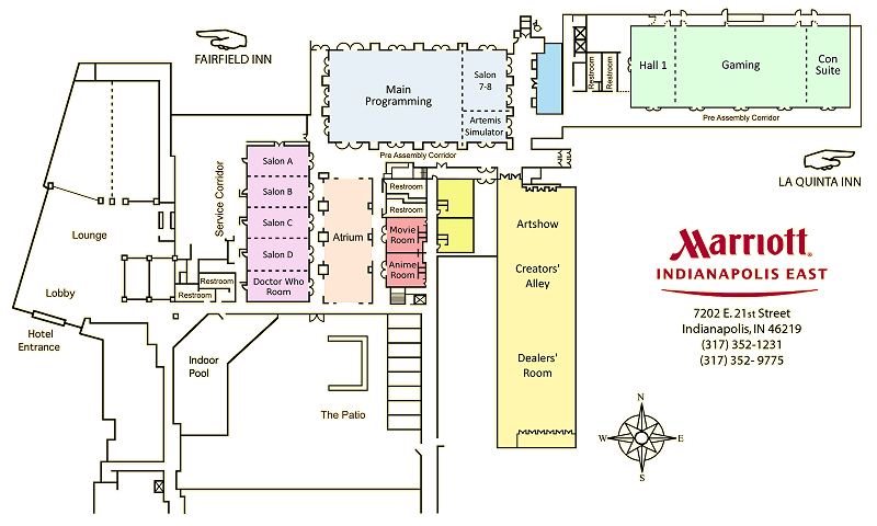 Indianapolis Marriott East Floor Layout