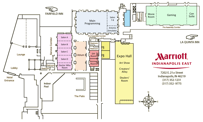 Indianapolis Marriott East Floor Layout