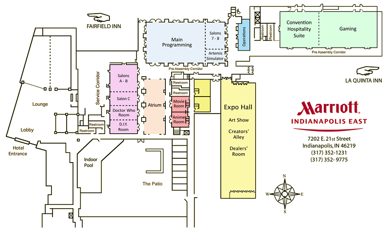 Indianapolis Marriott East Floor Layout